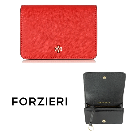 Tory Burch Robinson Saffiano Foldable Card Case
